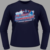 2011 13th Annual National Collegiate Roller Hockey Championships - Navy - Heavy Cotton 100% Cotton T